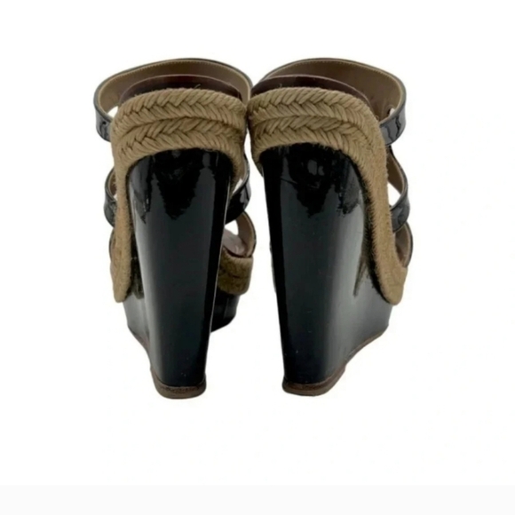 Christian Louboutin Black Wedge Sandals Size (39 (9)) - Picture 3 of 7